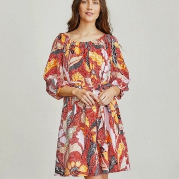 Elizabeth and James Marika Uptown Garden Float Dress Sz Small Farmhouse Relaxed - Picture 11 of 11